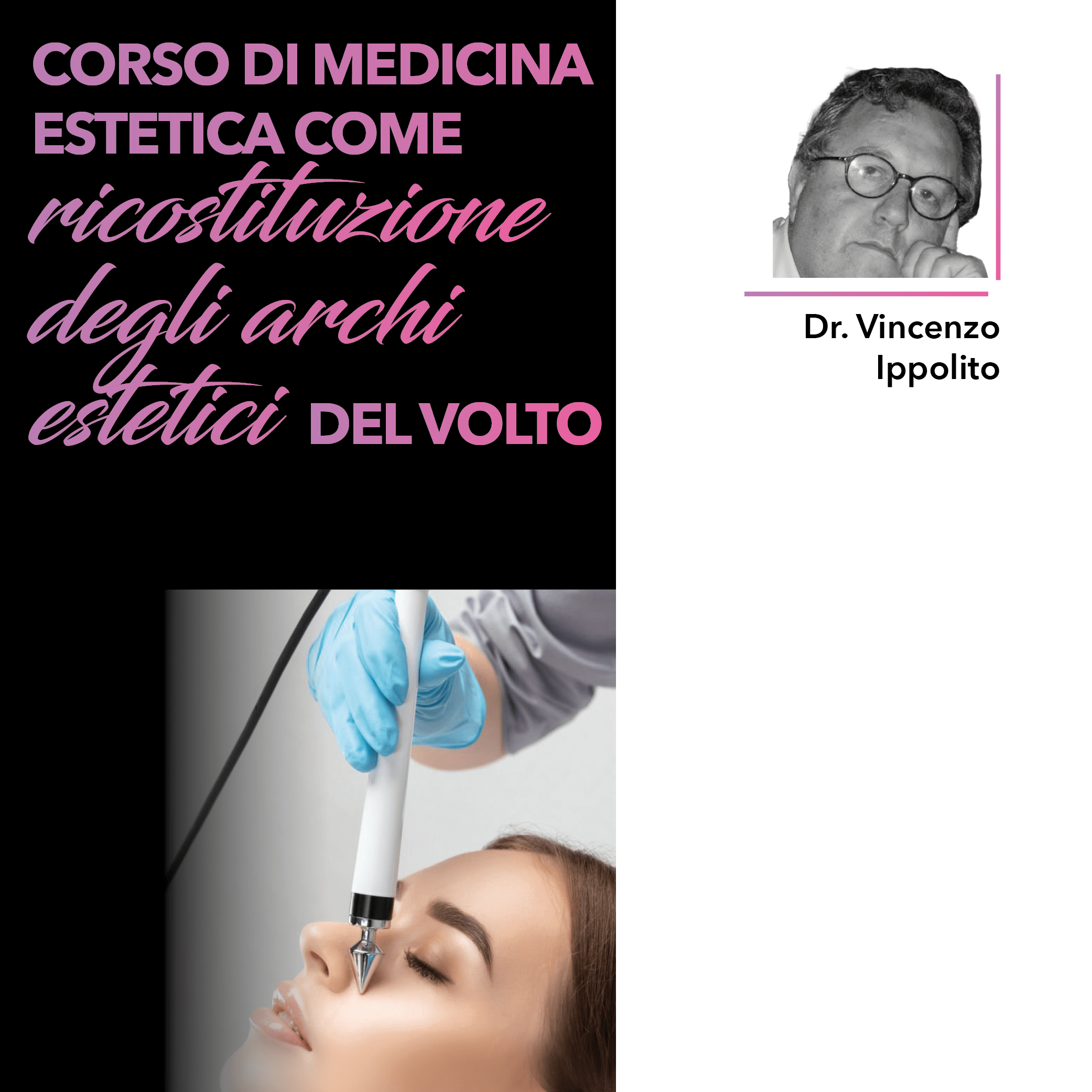 Corso di ricostituzione degli archi estetici del volto mediante fili di trazione e idratazione